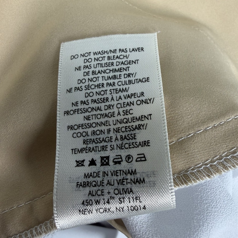 Alice + Olivia White Wide-Leg Trousers - Picture 13 of 13